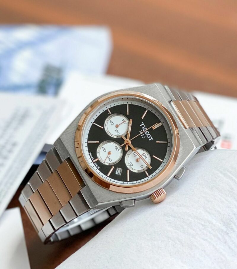 WhatsApp Image 2024-07-12 at 9.47.59 AM (1) ✅Tissot ✅ For Men ✅Model - PRX CHRONOGRAPH ✅ Dial Size - 42mm ✅ Features following -