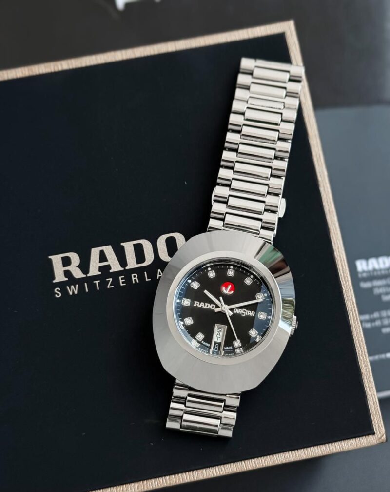 Rado Black Dial With Diamond Rado Black Dial With Diamond
