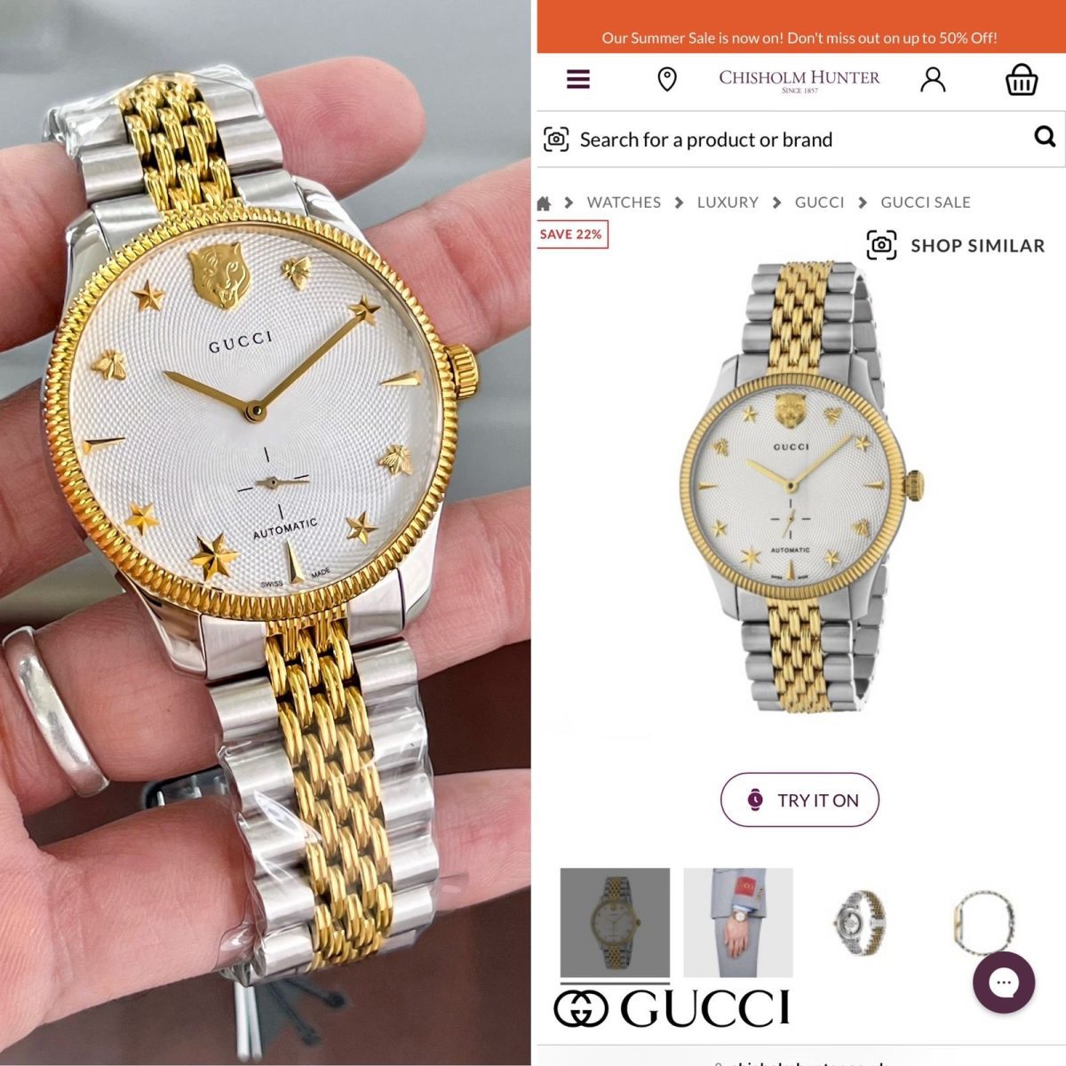 Buy Gucci first copy watch India