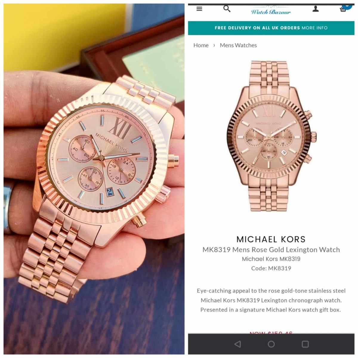 Buy Michael-Kors- first copy watch India