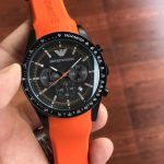 Armani Orange Band Men Watch Watch