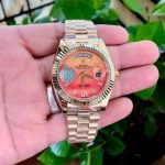 Rolex Carnelian Orange Day Date For Men