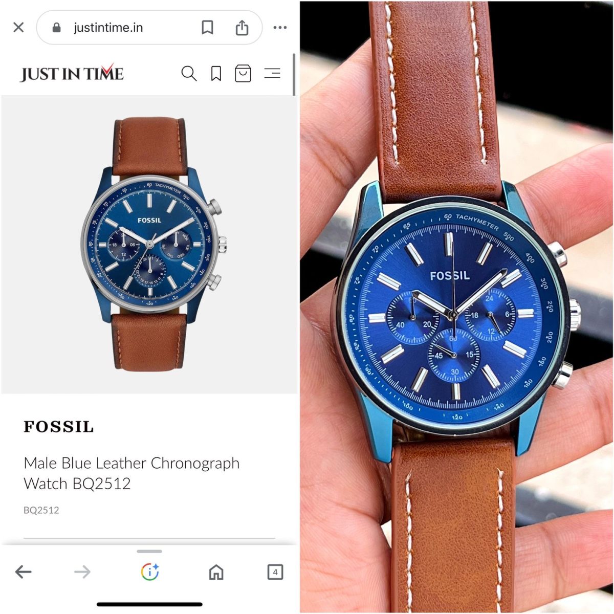 Buy Fossil first copy watch India