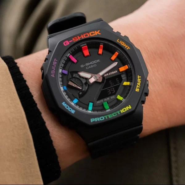 BuyG Shock GA 2100 Rainbow Edition At Best Price Golden Watch India