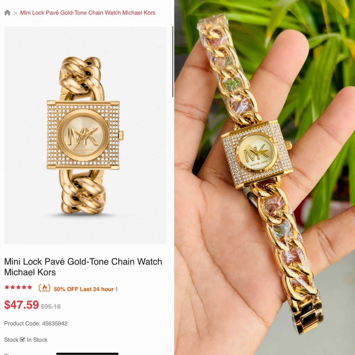 Buy Michael kors ladies first copy watch India