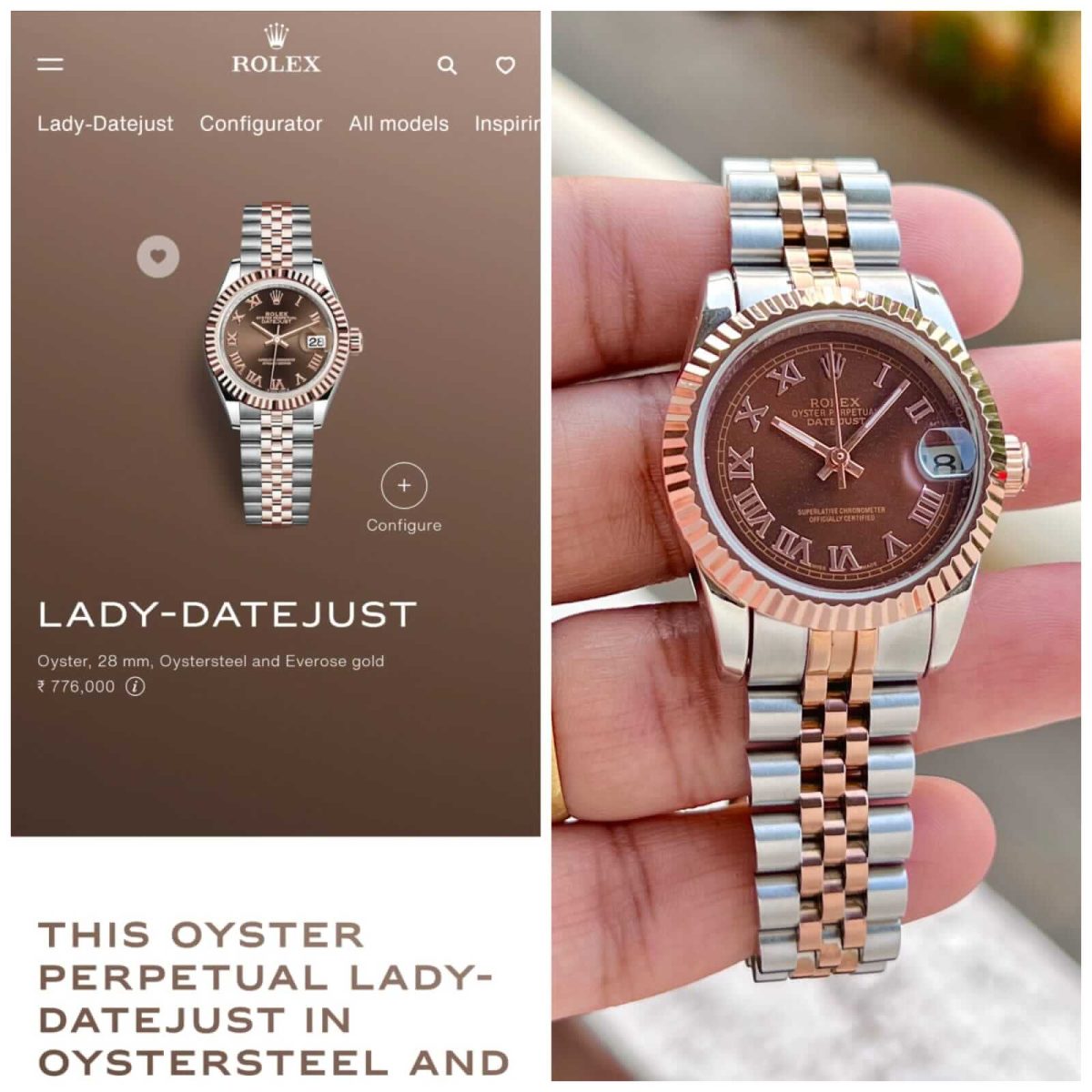 Buy Rolex ladies first copy watch India