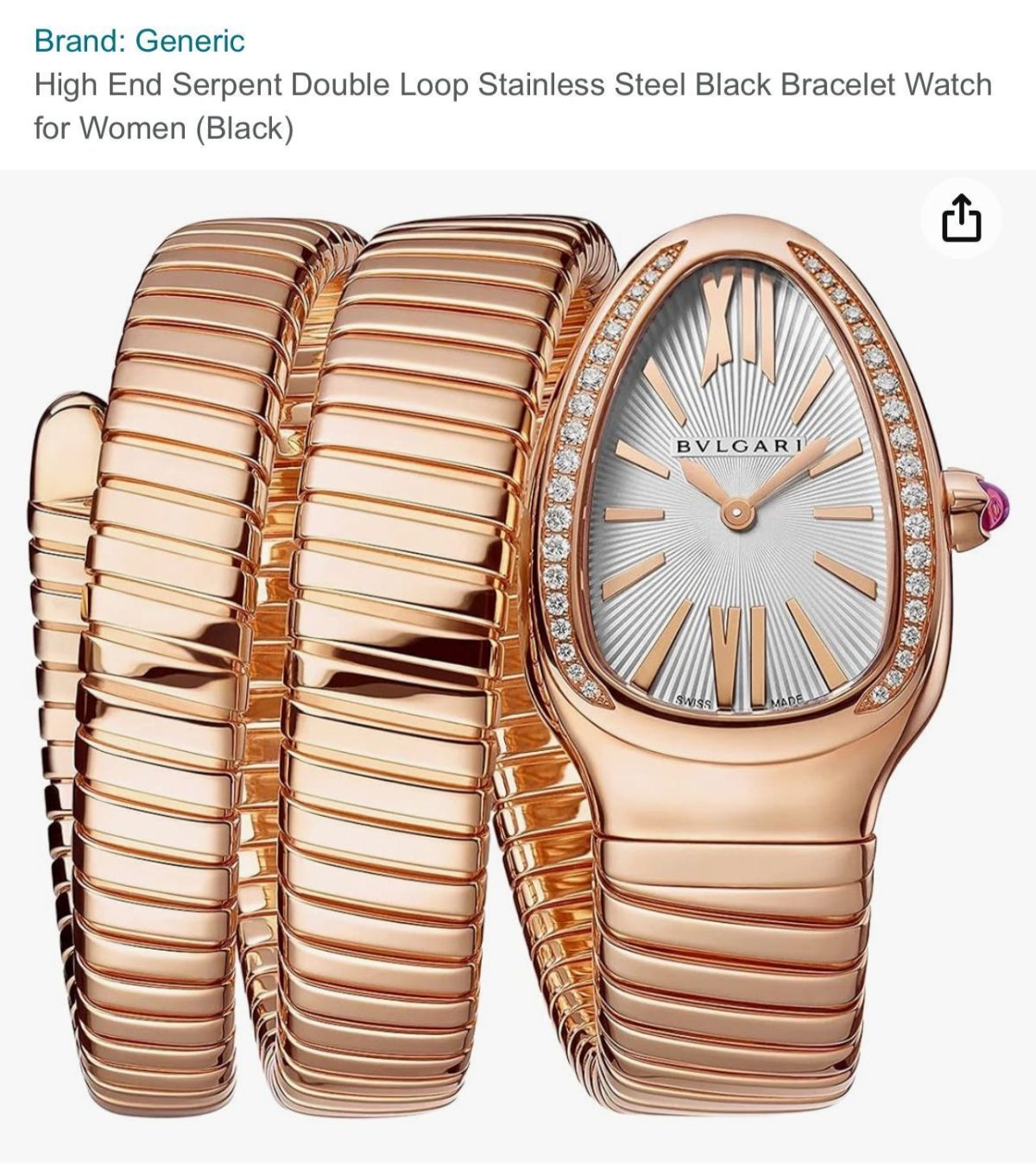 Buy Bvlgari ladies first copy watch India