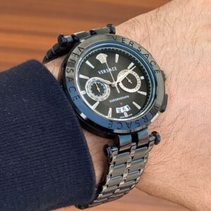 First Copy Black Versace Watch For Men