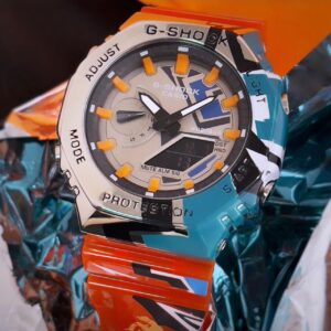 G-Shock Case Material :- Stainless Steel Case Size :- 493X444X118mm Case Weight :- 65gm Glass Material :- Mineral