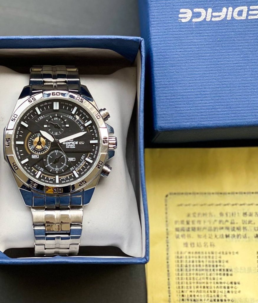 Edifice Casio Black Dial