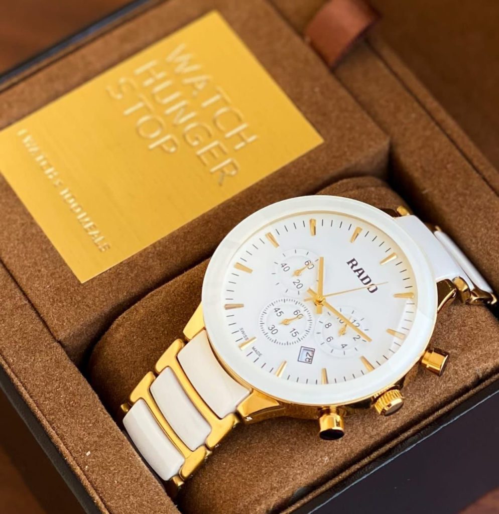 Rado White Gold Watch First Copy