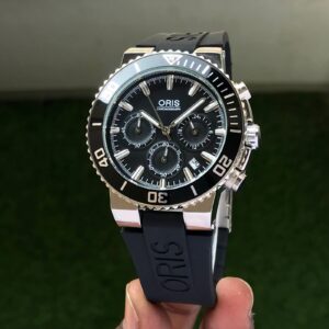 ORIS Model -For Men  AQUIS  7A Quality  CHRONOGRAPH Stainless Steel Body
