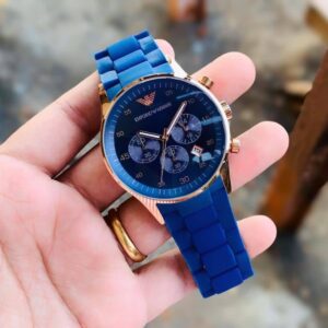 Emporio Armani Blue Silicone
