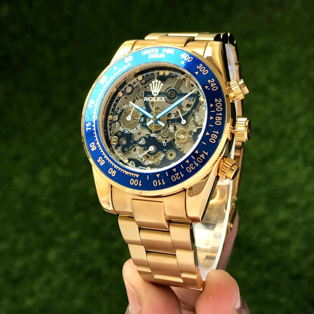 Rolex For Men’s Model Daytona Blue Skeleton