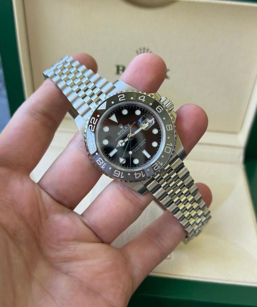Rolex GMT II Silver For Men 7AA