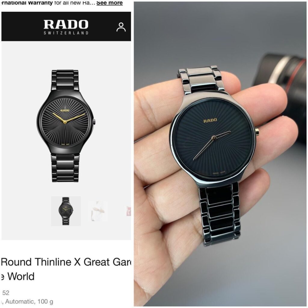 Rado Ceramic sliver grey case and band