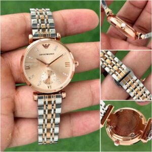 Emporio Armani Slim rose gold dial
