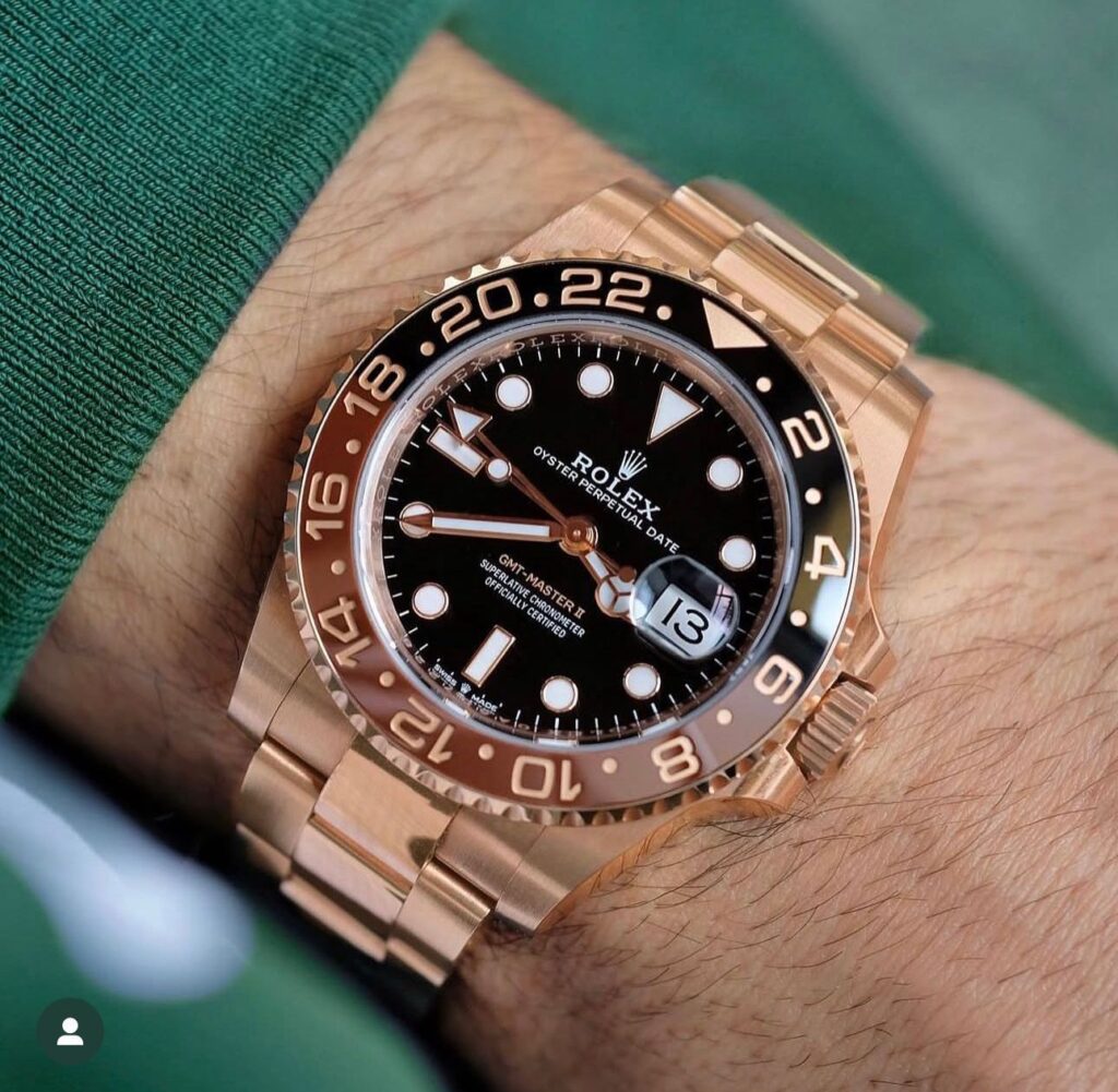Rolex GMT Master 2 rose edition