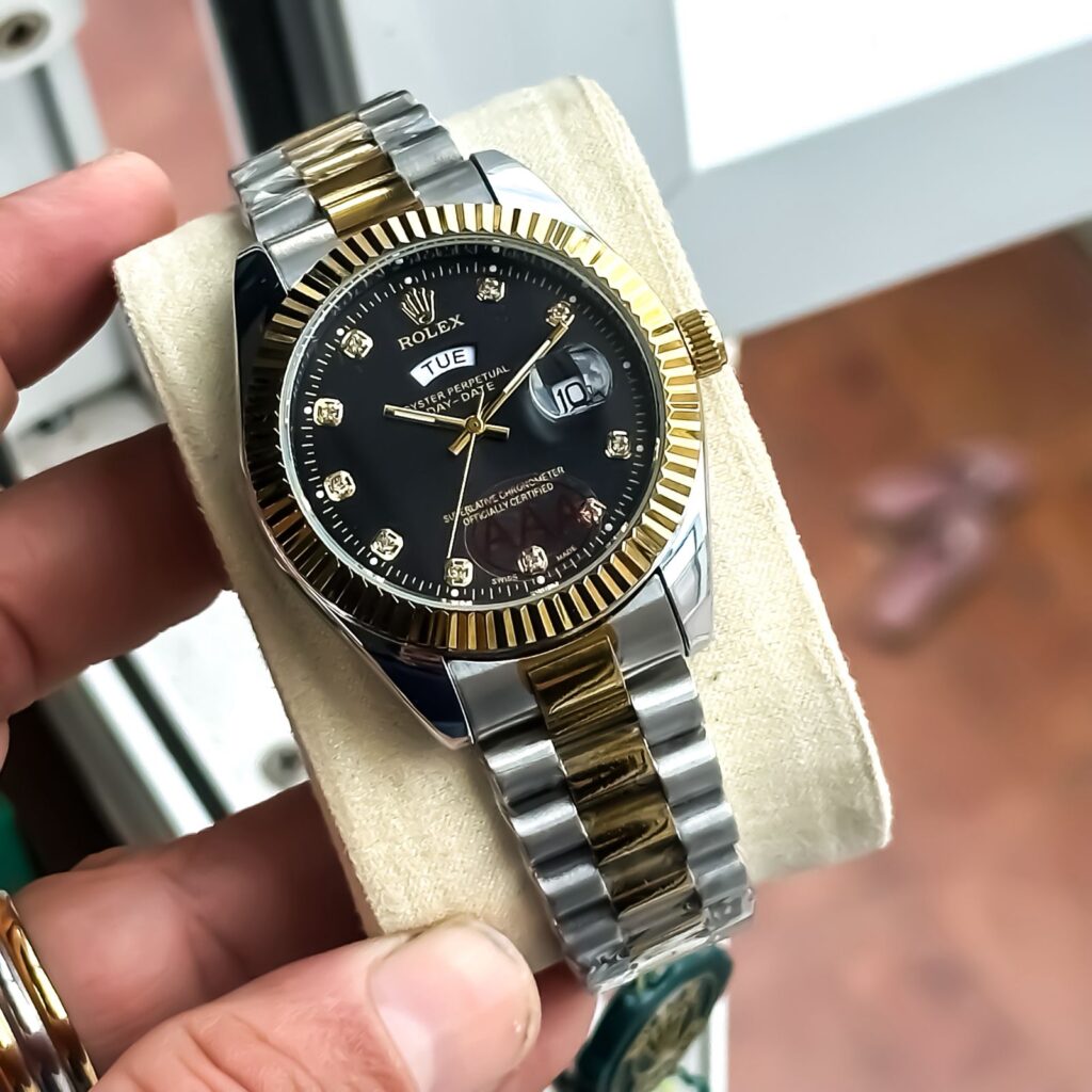 Rolex Day-Date Black Diomand Dial