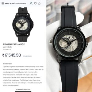 Armani exchange black dial
