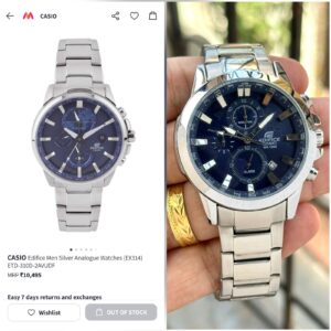 Casio Edifice Blue Dial