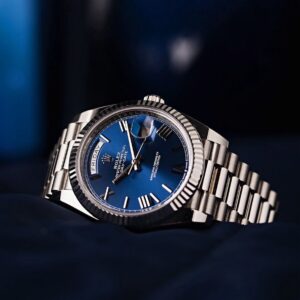  Rolex Oyster Perpetual Blue & Silver